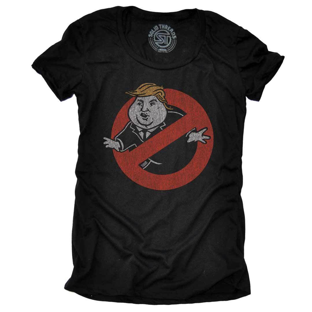 Women&#39;s Trump Busters Vintage Graphic T-Shirt | Funny Political Villian Tee | Solid Threads