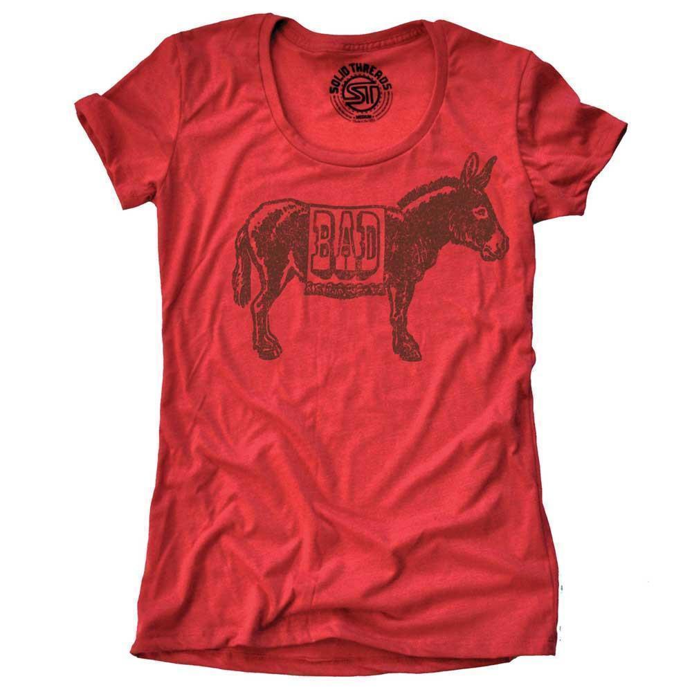 Women's Bad Ass Animal Tee | Funny Donkey T-shirt - Threads