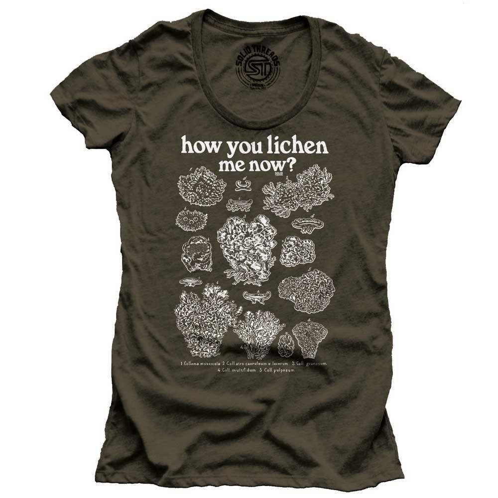 Women&#39;s How You Lichen Me Now Retro Graphic Tee | Funny Botany Triblend T-Shirt | SOLID THREADS