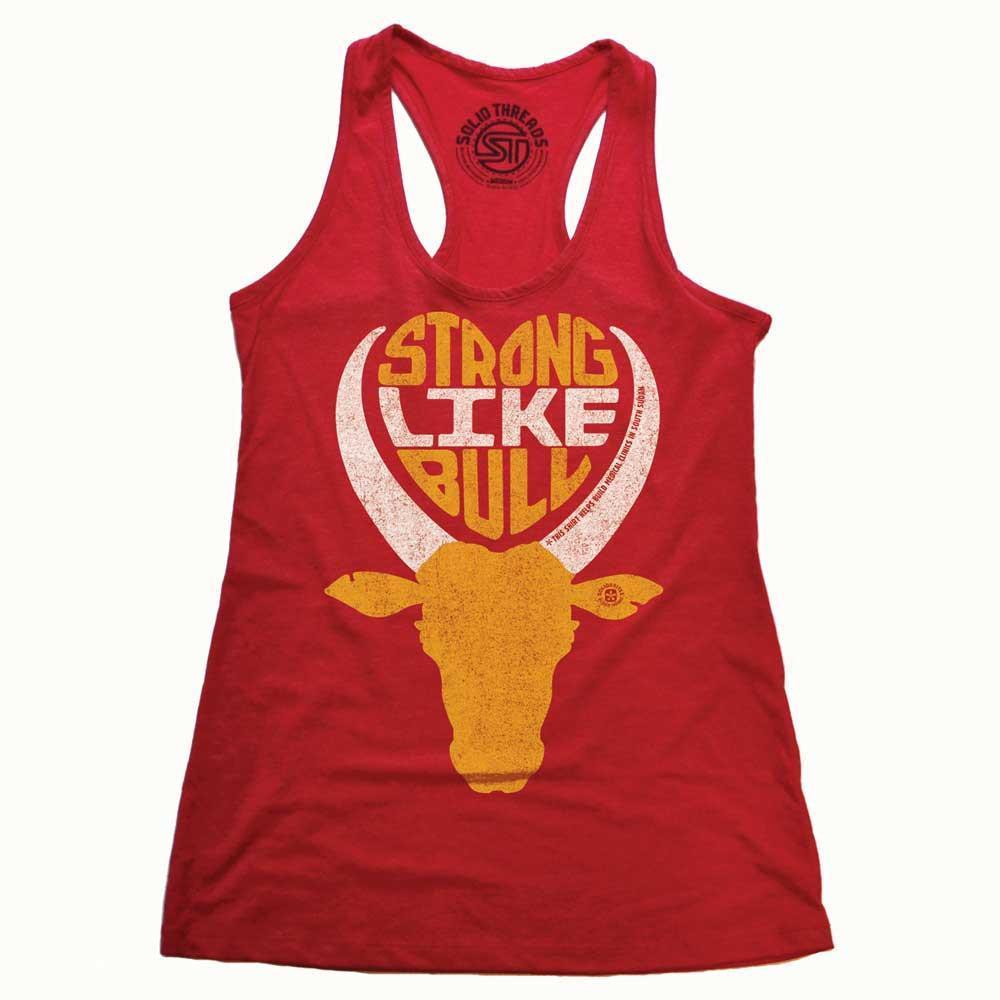 Women&#39;s Strong Like Bull Vintage Tank Top | SOLID THREADS