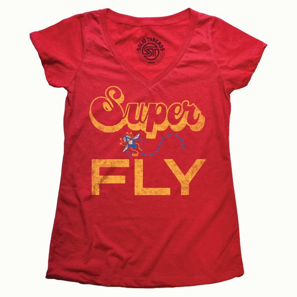 Women&#39;s Superfly Vintage V-neck T-shirt | SOLID THREADS