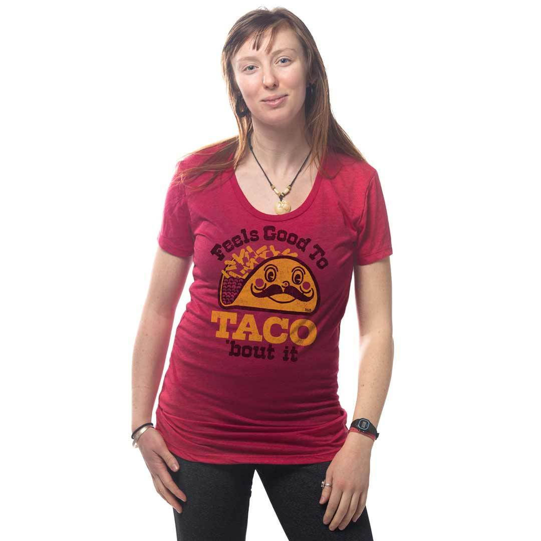 Women's Feels Good To Taco Bout It Vintage Graphic Tees | Retro Mexican Food T-shirt | SOLID THREADS