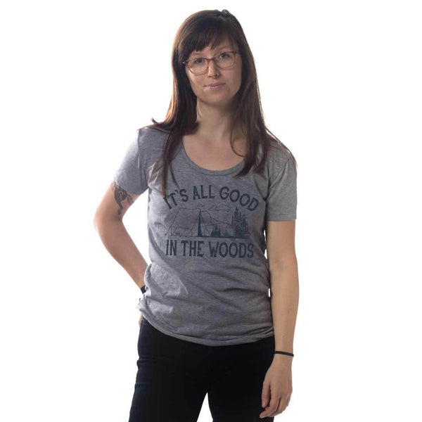 Women's Adventure Hiking Shirt - Let's Go Mountain Graphic Tee, Vintage Funny Printed Workout Top For Summer