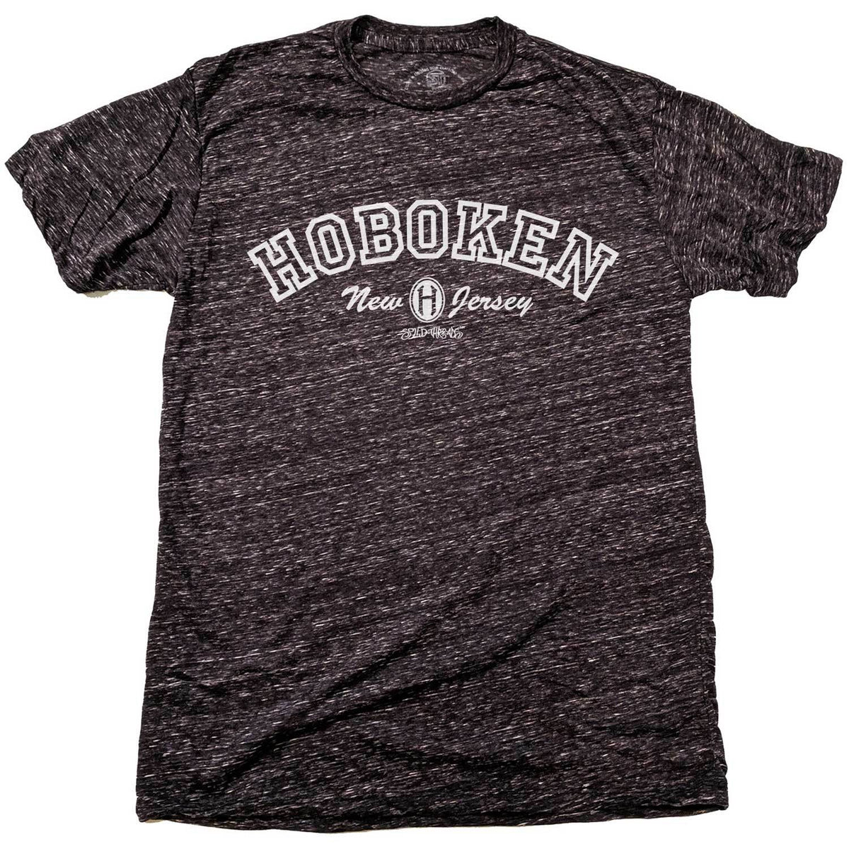 Men&#39;s Hoboken Collegiate Cool Graphic T-Shirt | Vintage New Jersey Pride Tee | Solid Threads