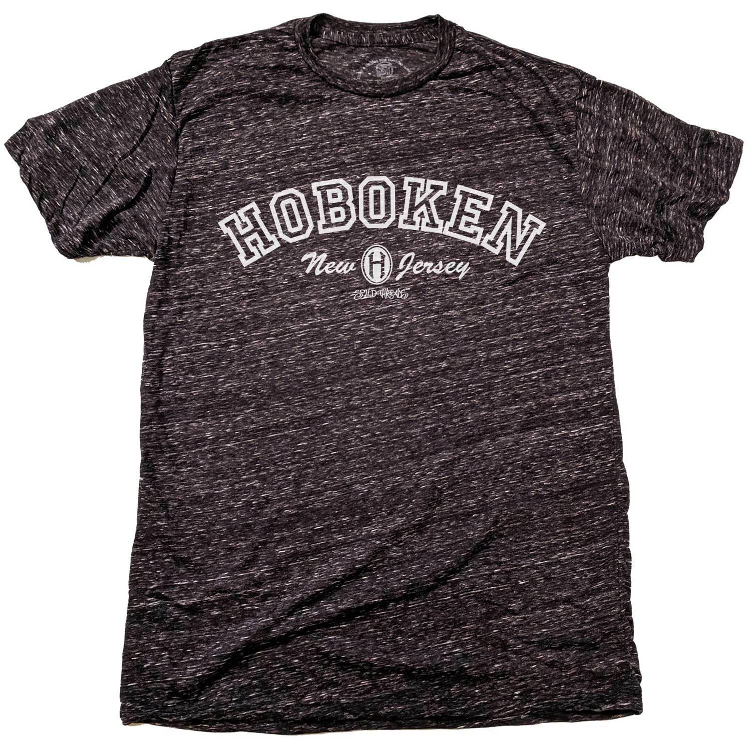 Men's Hoboken Collegiate Cool Graphic T-Shirt | Vintage New Jersey Pride Tee | Solid Threads
