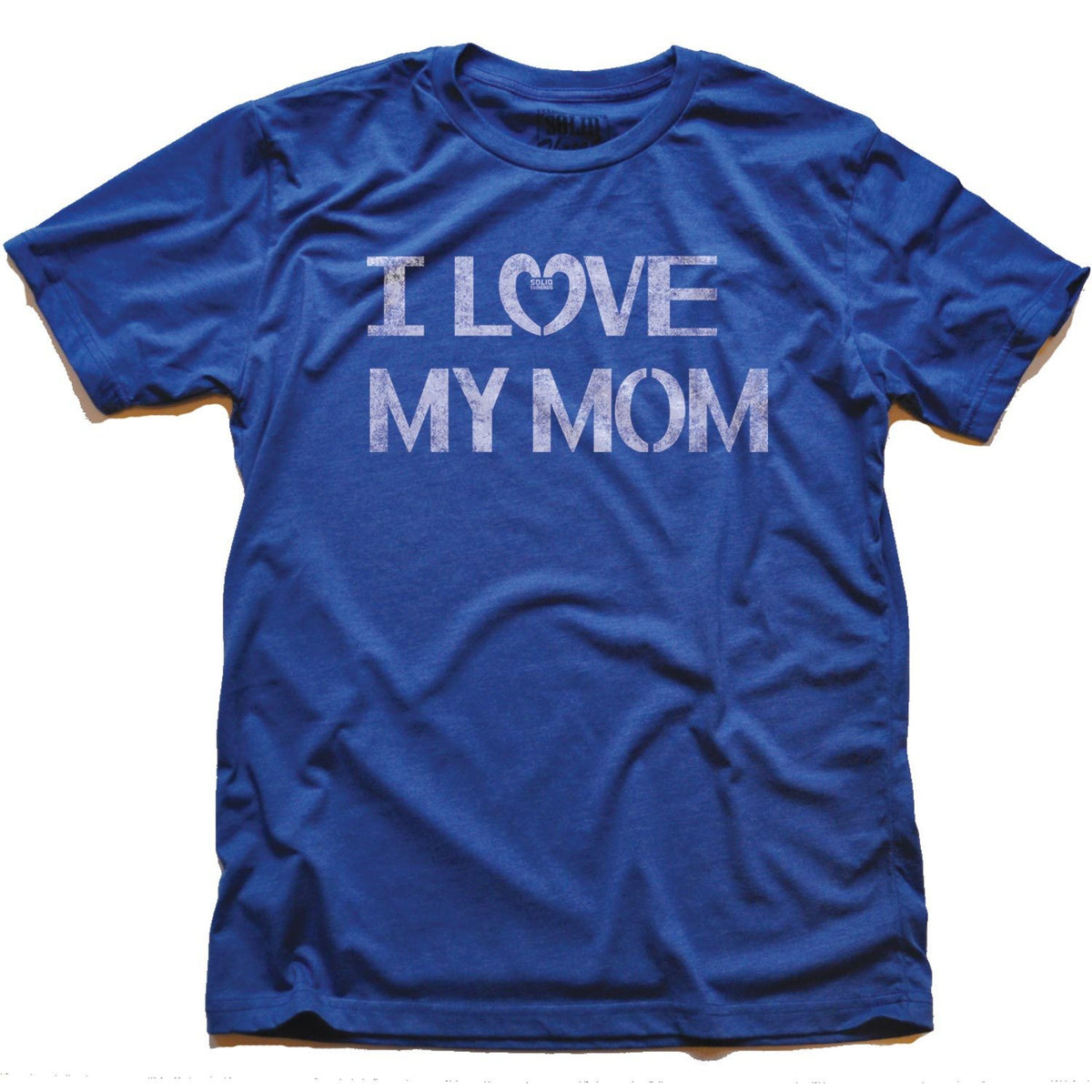 Men&#39;s I Love My Mom Vintage Inspired T-Shirt | Retro Loving Family Graphic Tee | Solid Threads