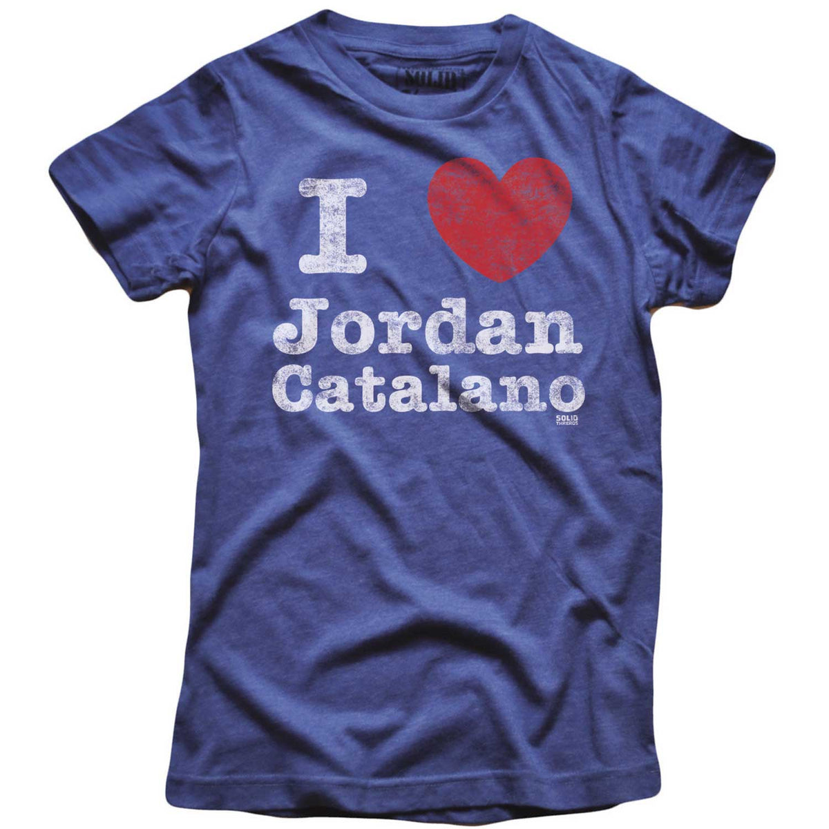Women&#39;s I Heart Jordan Catalano Vintage Graphic Crop Top | Funny Jared Leto T-shirt | Solid Threads