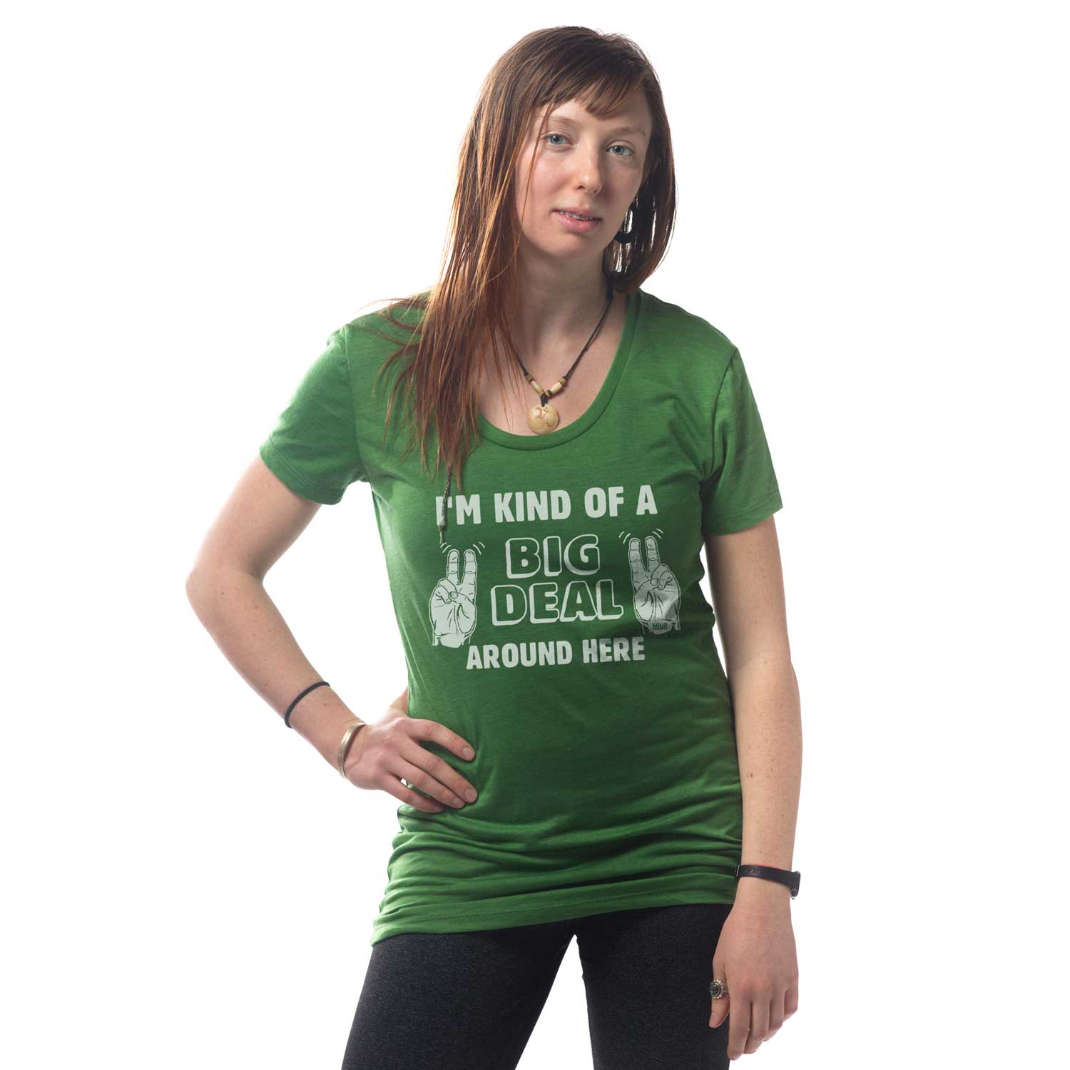 Women's I'm Kind Of A Big Deal Funny Graphic Tee | Vintage Anchorman Soft T-shirt | SOLID THREADS