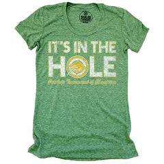 Women's It's In The Hole Funny Graphic T-Shirt | Retro Golf Swing
