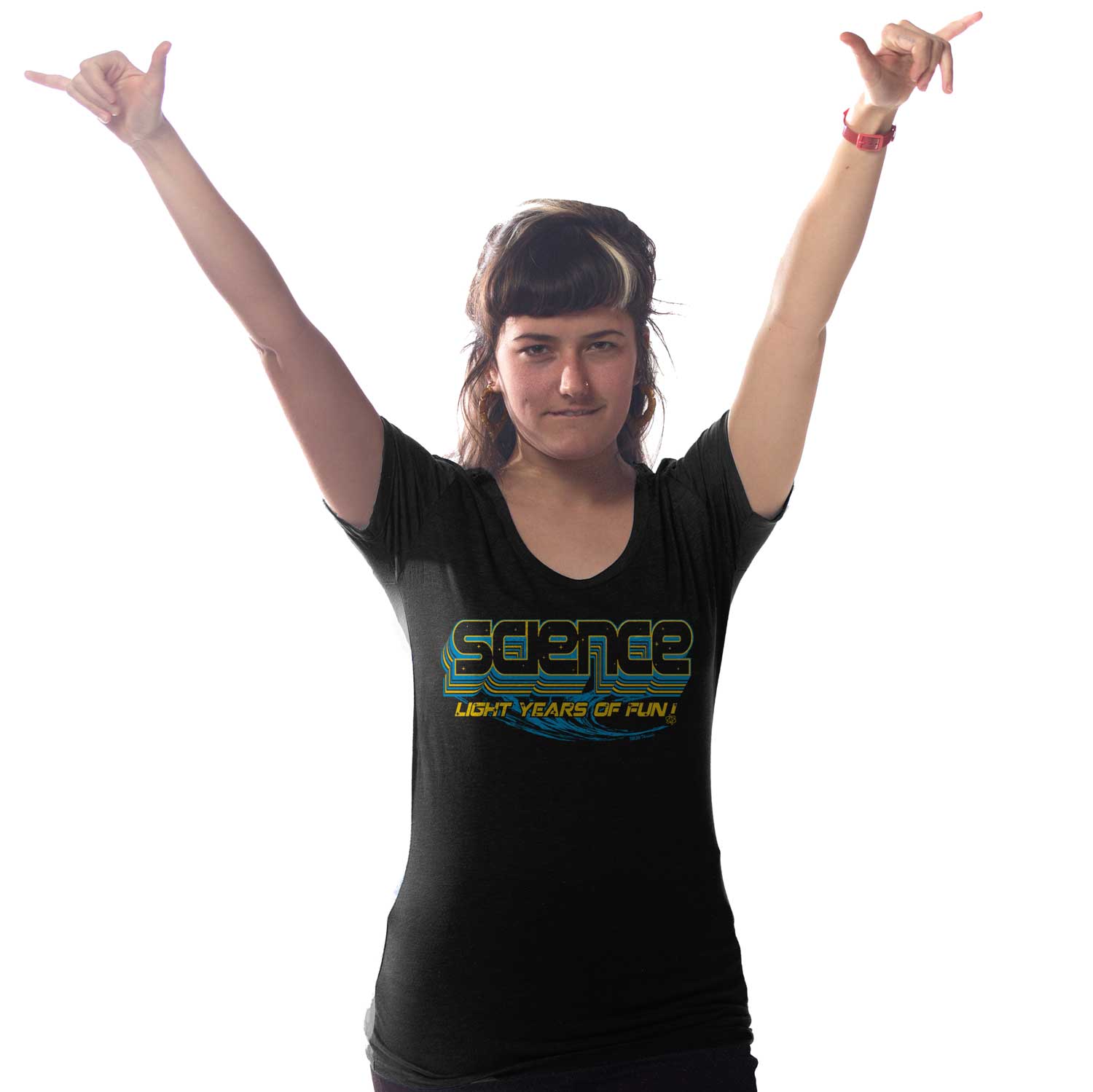 Women's Science Light Years Fun Graphic T-Shirt