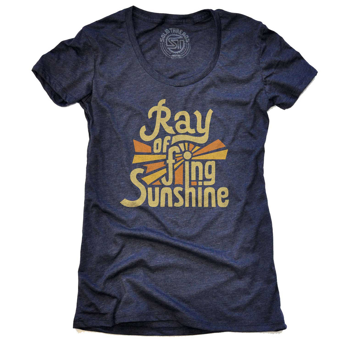 Women&#39;s Ray Of F&#39;Ing Sunshine Cool Graphic T-Shirt | Funny Sarcasm Tee | Solid Threads