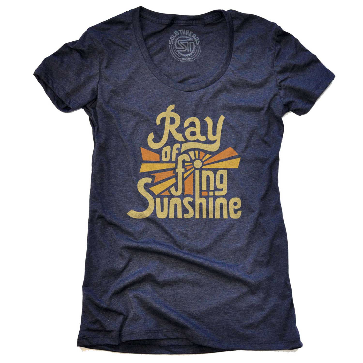 Women's Ray Of F'Ing Sunshine Cool Graphic T-Shirt | Funny Sarcasm Tee | Solid Threads