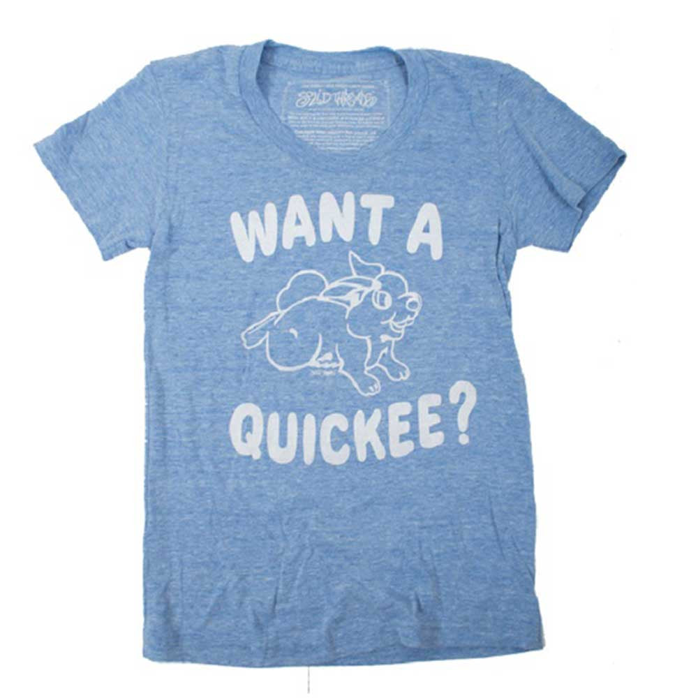 Women's Want A Quickee Vintage Crewneck T-shirt | SOLID THREADS