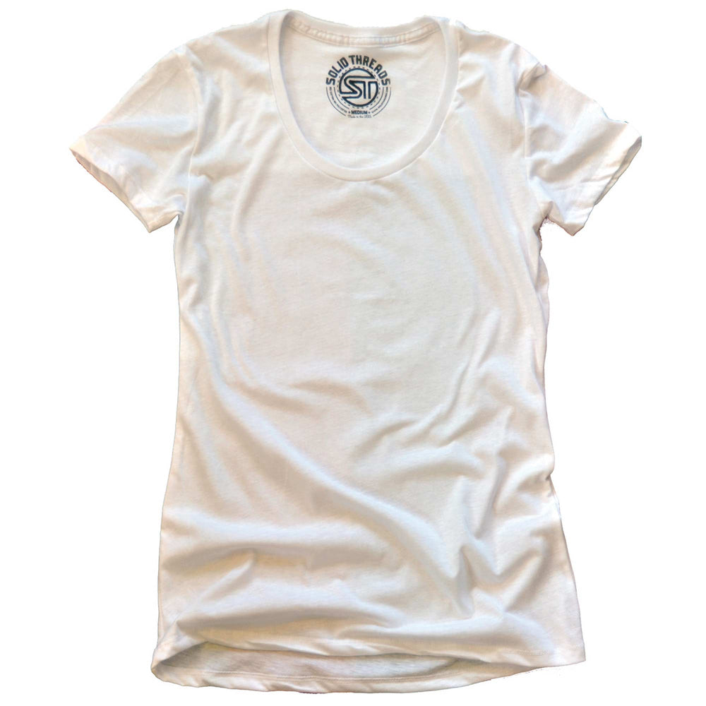 Women's Solid Threads Scoopneck T-shirt | Super Soft USA Made Tee